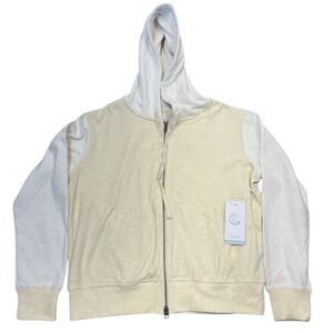 Johnny Was Calme Cozy Zip Up‎ Hoodie Sweatshirt Athleisure Comfy Lounge Yellow L